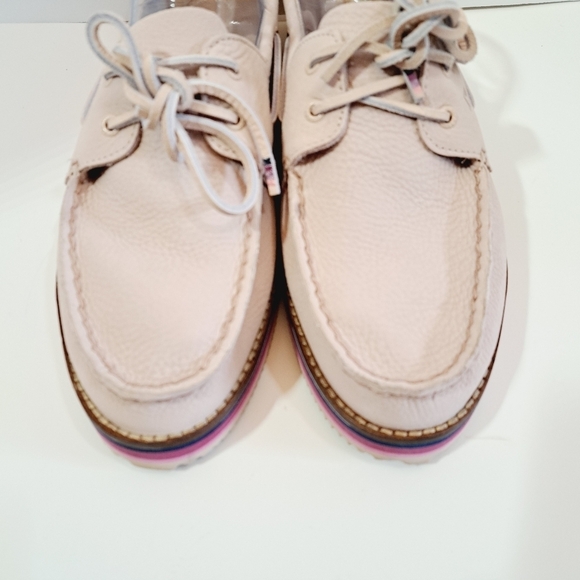 Sperry A/O 2-Eye Stacked Eva Multi Stripe in Rose Size 12 - Picture 3 of 12